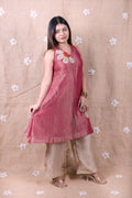 Wine Pink Floral Co-Ord Set - Shimmer