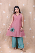 Dusty Pink & Teal Floral Co-Ord Set - Shimmer