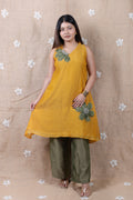 Mustard Yellow Floral Co-Ord Set - Shimmer