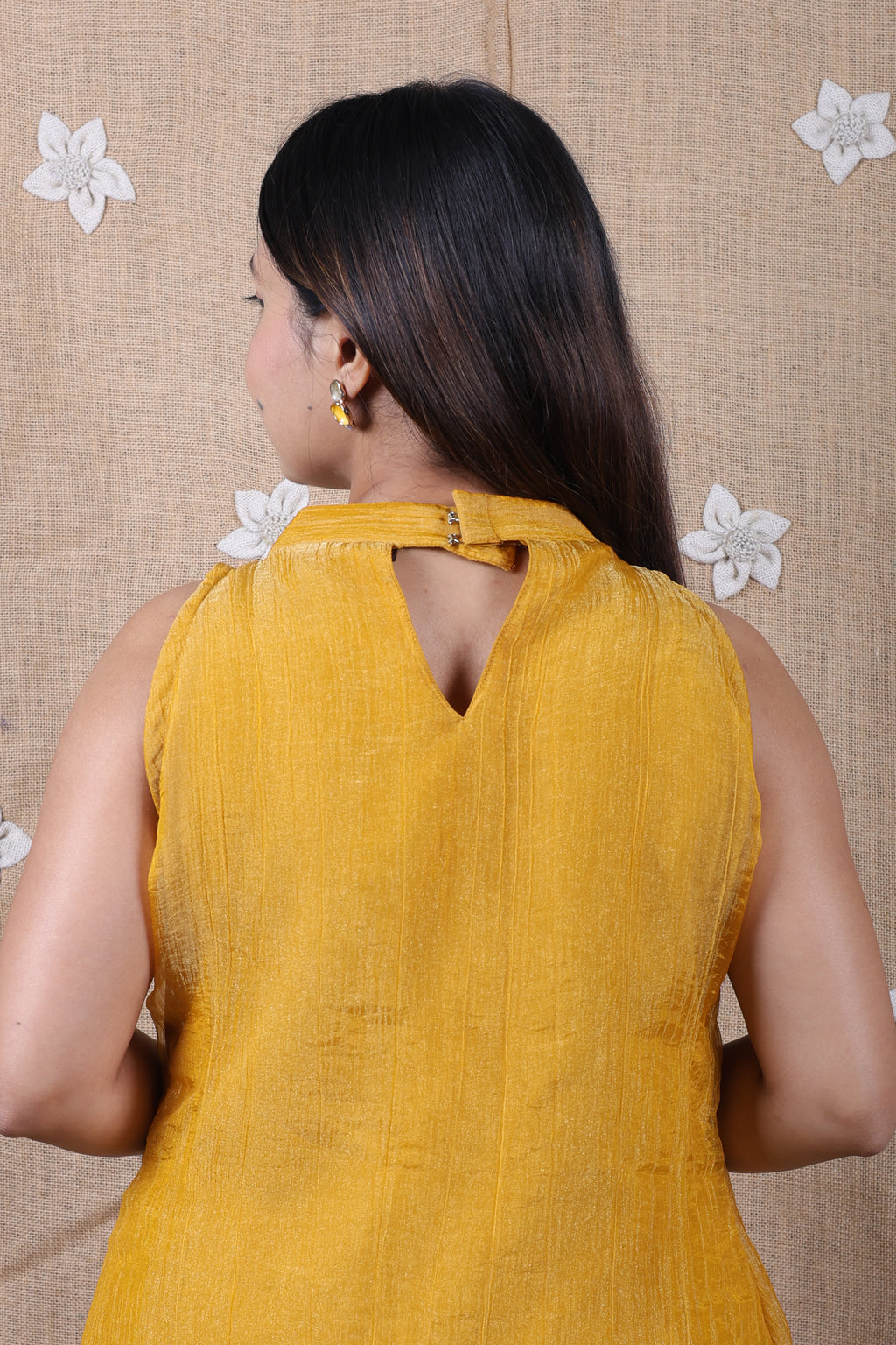 Mustard Yellow Floral Co-Ord Set - Shimmer